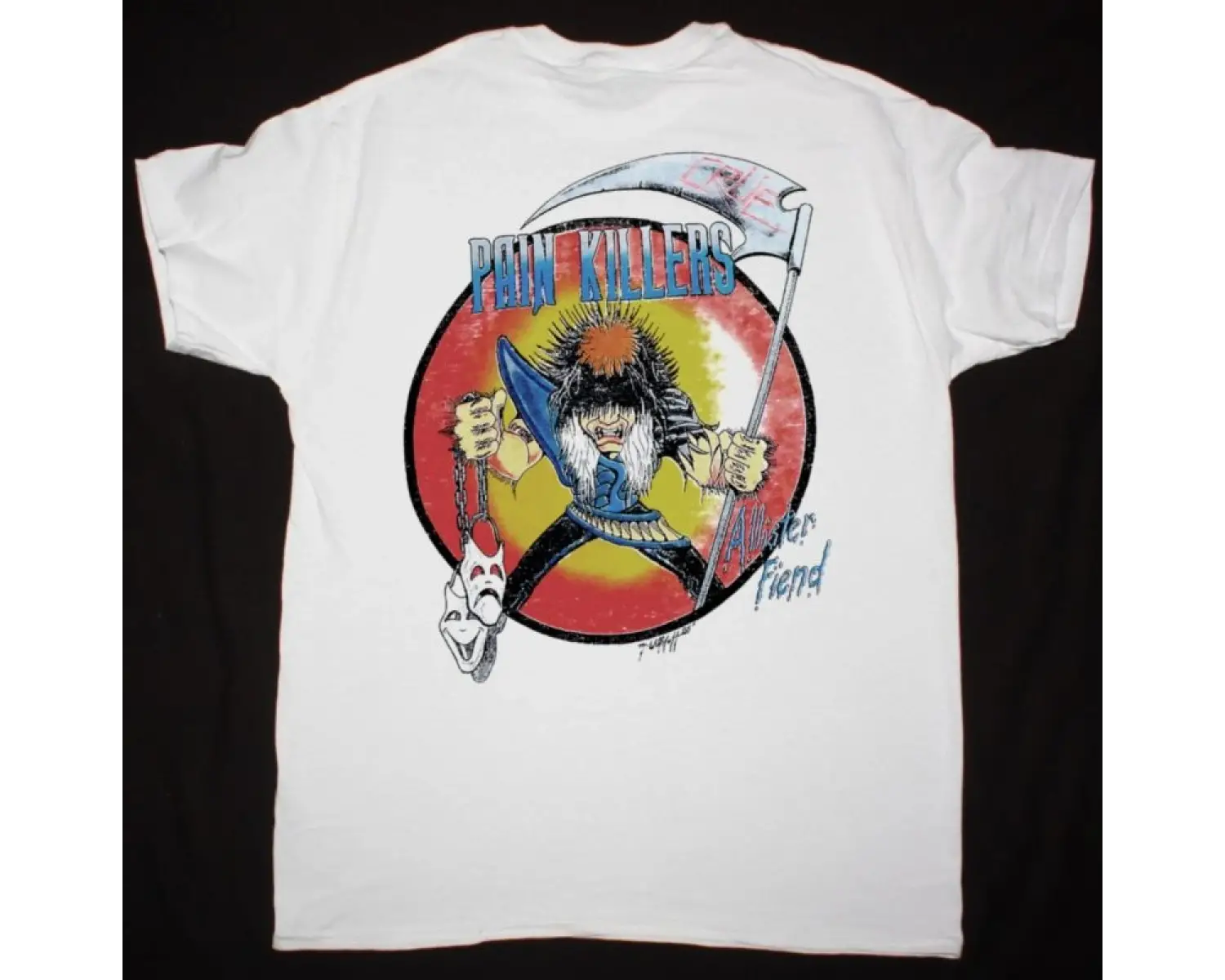 IRON MAIDEN ED KILLS AGAIN NEW BLACK T-SHIRT ÖN VE ARAKA BASKILI