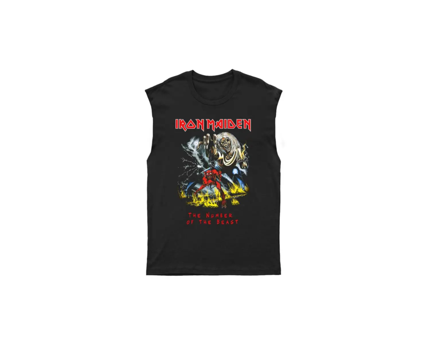 Iron Maiden - Iron Maiden Kesik Kol Tişört Kolsuz T-shirt Bkt5310