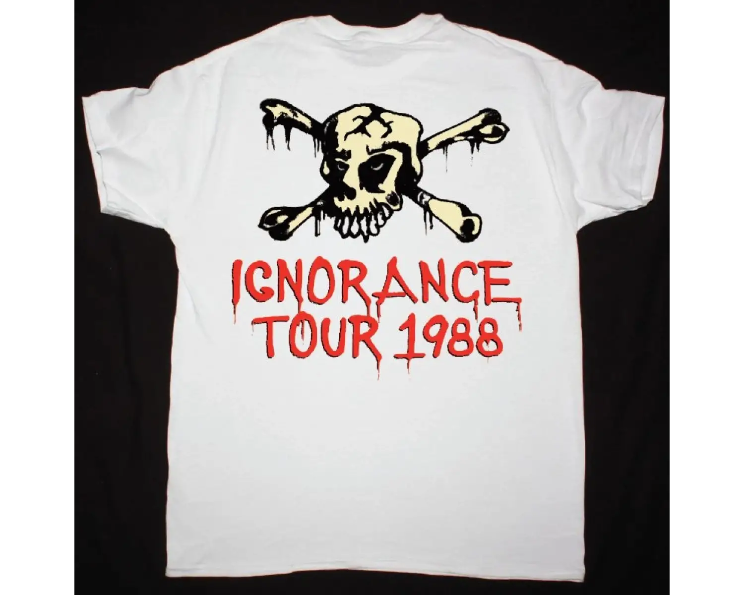 IRON MAIDEN PHANTOM OF THE OPERA NEW BLACK T-SHIRT ÖN VE ARAKA BASKILI