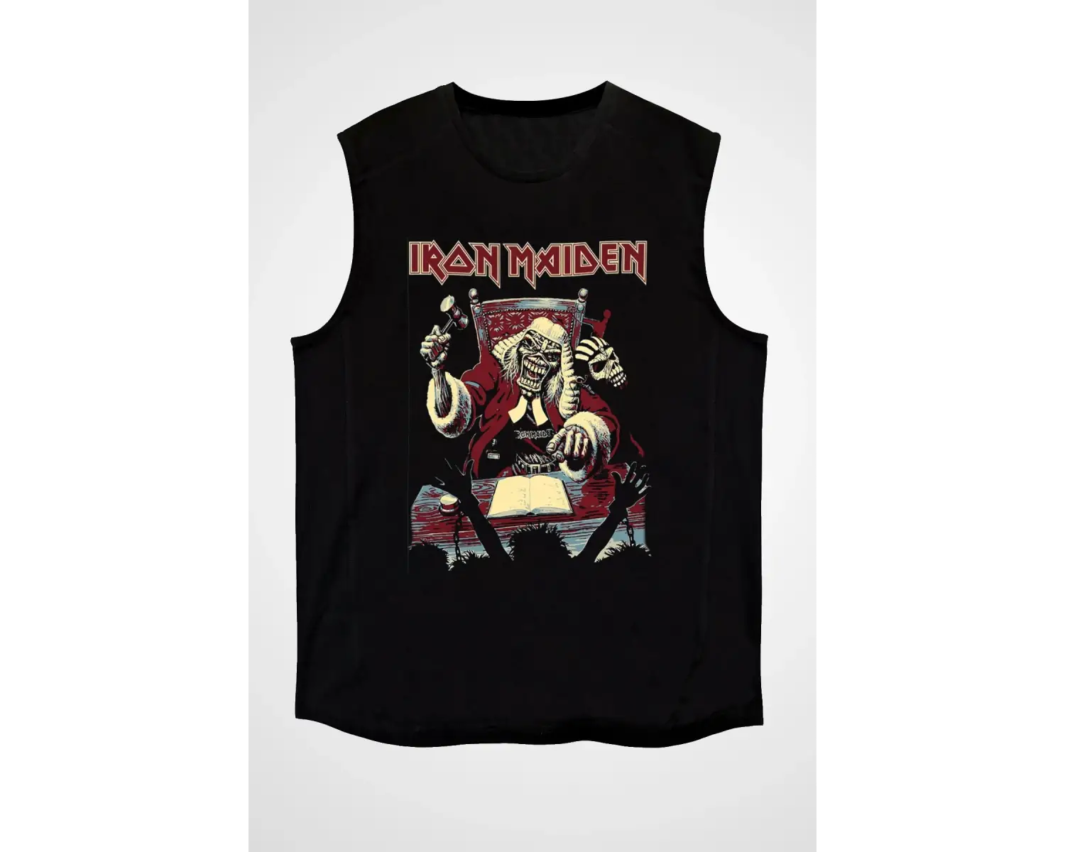 Iron Maiden Siyah Kolsuz Tişört T-shirt