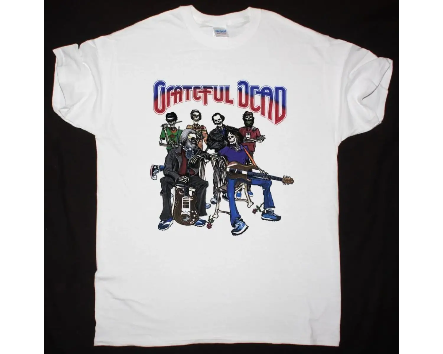 IRON MAIDEN WORLD SLAVERY TOUR 84-85 NEW BLACK T-SHIRT ÖN VE ARAKA BASKILI