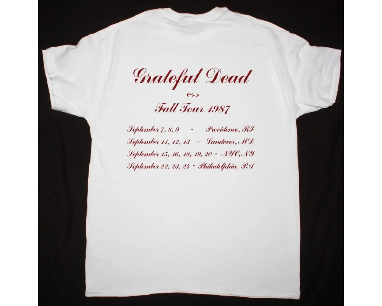 IRON MAIDEN WORLD SLAVERY TOUR 84-85 NEW BLACK T-SHIRT ÖN VE ARAKA BASKILI