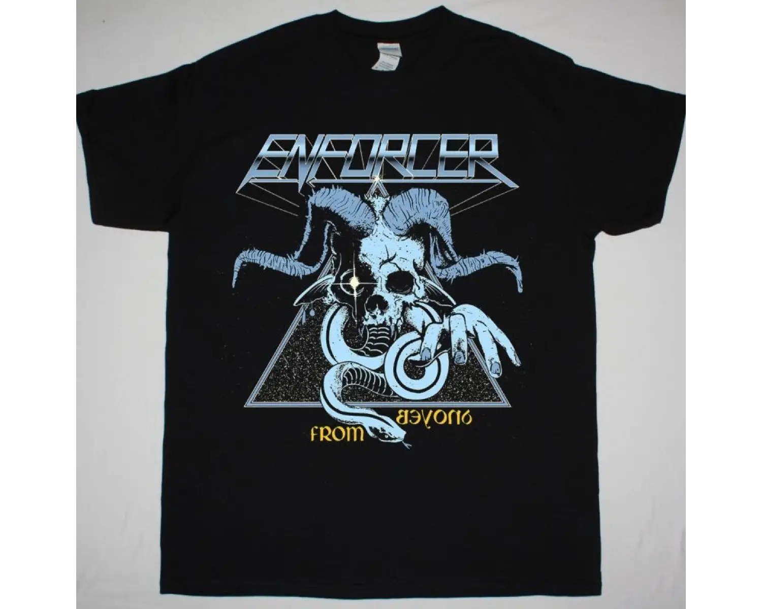 IRON REAGAN WARNING NEW WHITE T-SHIRT ÖN BASKILI
