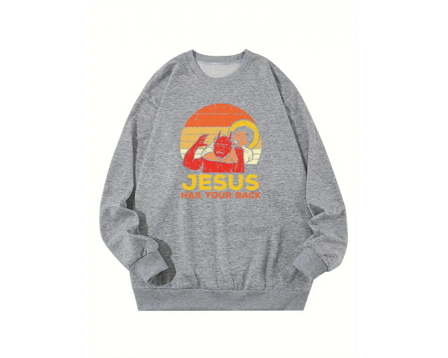 İsa geri mektup baskı kazak kadın rahat kazak sıcak yumuşak Hoodies gevşek Crewneck polar kad