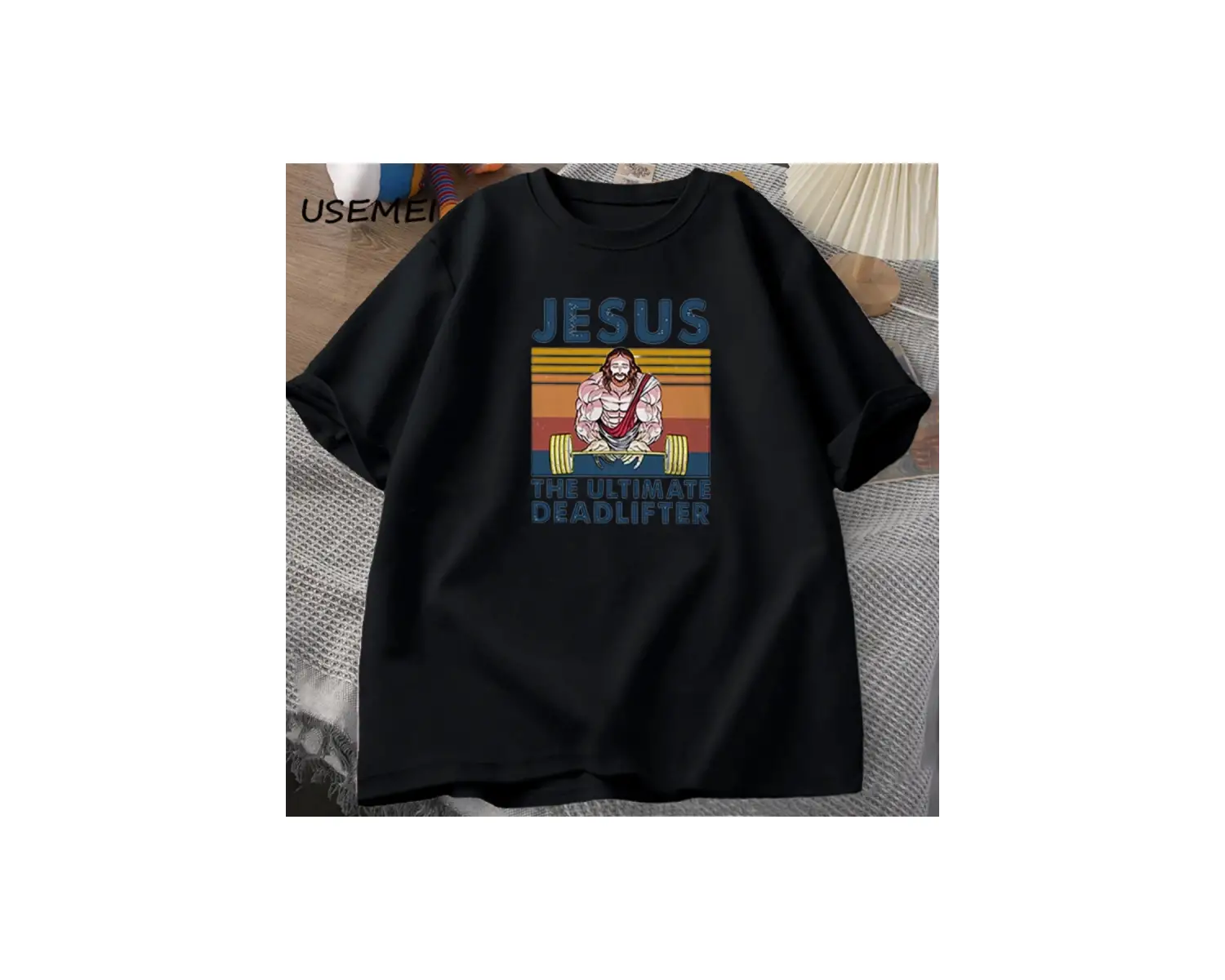 İsa nihai Deadlifter spor salonu çalışma Out spor Vintage Terkekler için T-shirt erke 2917