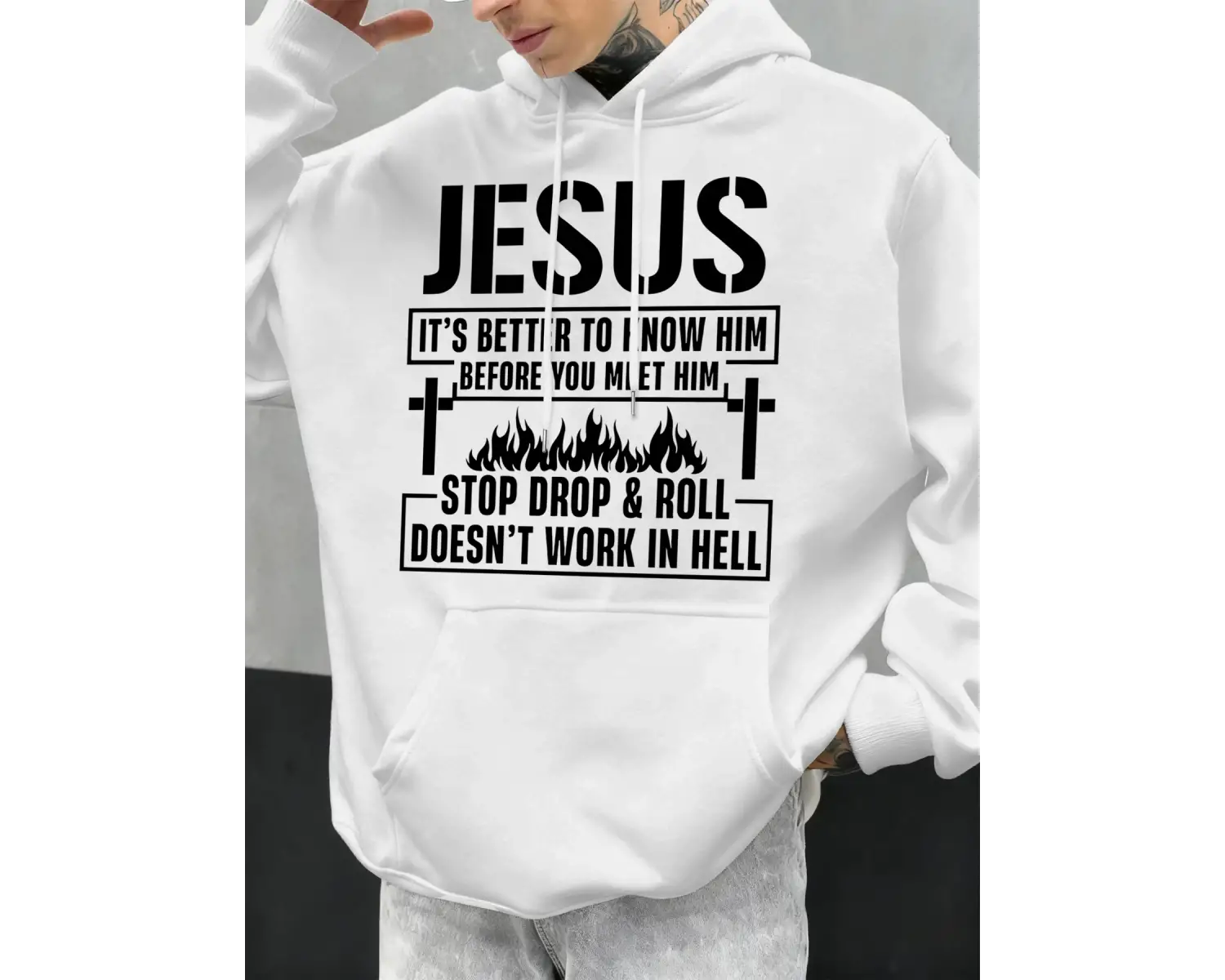 İsayı Anlamalısınız Baskılı Erkek Kapüşonlu Üstleri Hip Hop Hoody Günlük Polar Yumuşak Spor