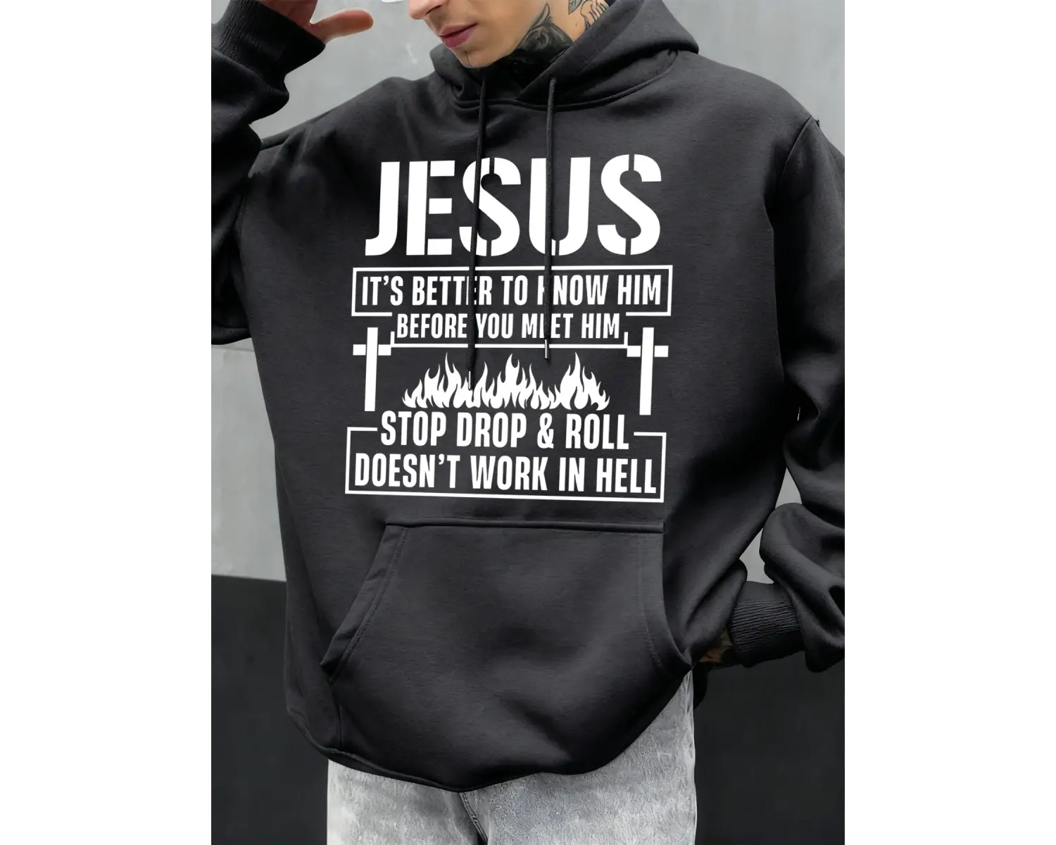 İsayı Anlamalısınız Baskılı Erkek Kapüşonlu Üstleri Hip Hop Hoody Günlük Polar Yumuşak Spor