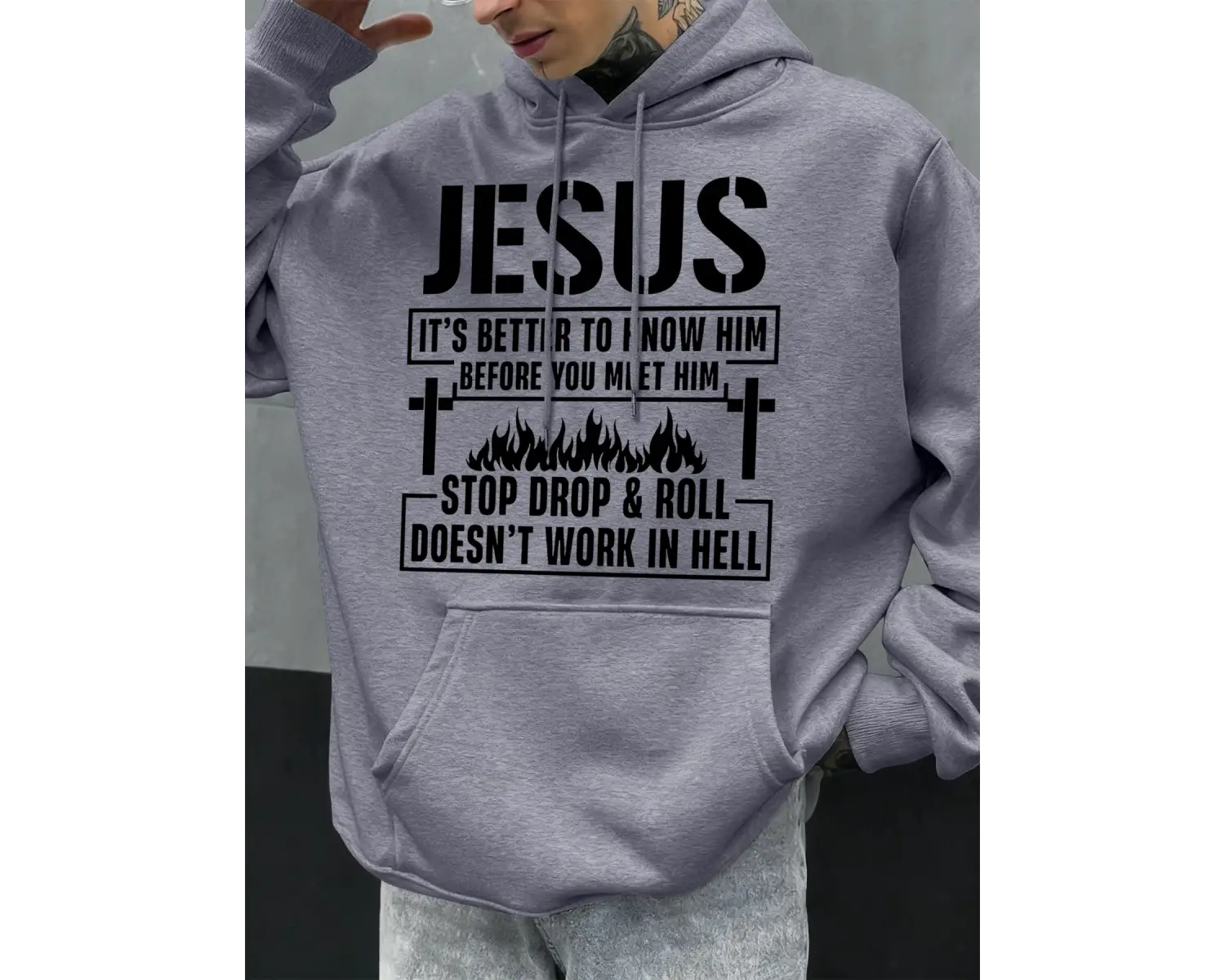 İsayı Anlamalısınız Baskılı Erkek Kapüşonlu Üstleri Hip Hop Hoody Günlük Polar Yumuşak Spor