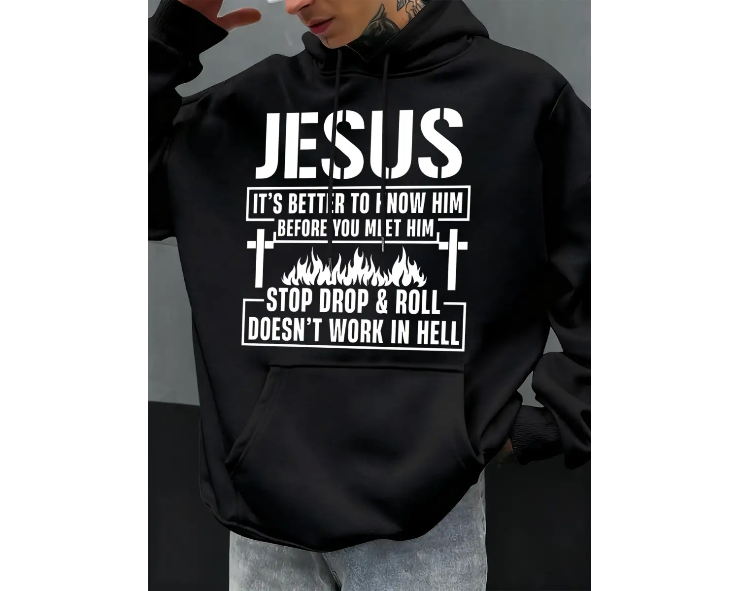 İsayı Anlamalısınız Baskılı Erkek Kapüşonlu Üstleri Hip Hop Hoody Günlük Polar Yumuşak Spor