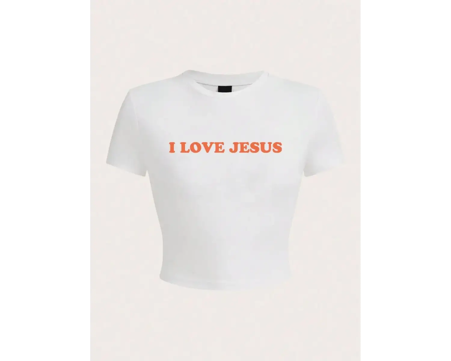 İsayı Seviyorum Mektup Baskı Mahsul T-Shirt Seksi Yaz Kadın Kısa Kollu Rahat Nefes Yumuşak S