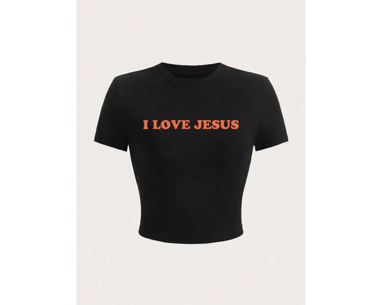 İsayı Seviyorum Mektup Baskı Mahsul T-Shirt Seksi Yaz Kadın Kısa Kollu Rahat Nefes Yumuşak S