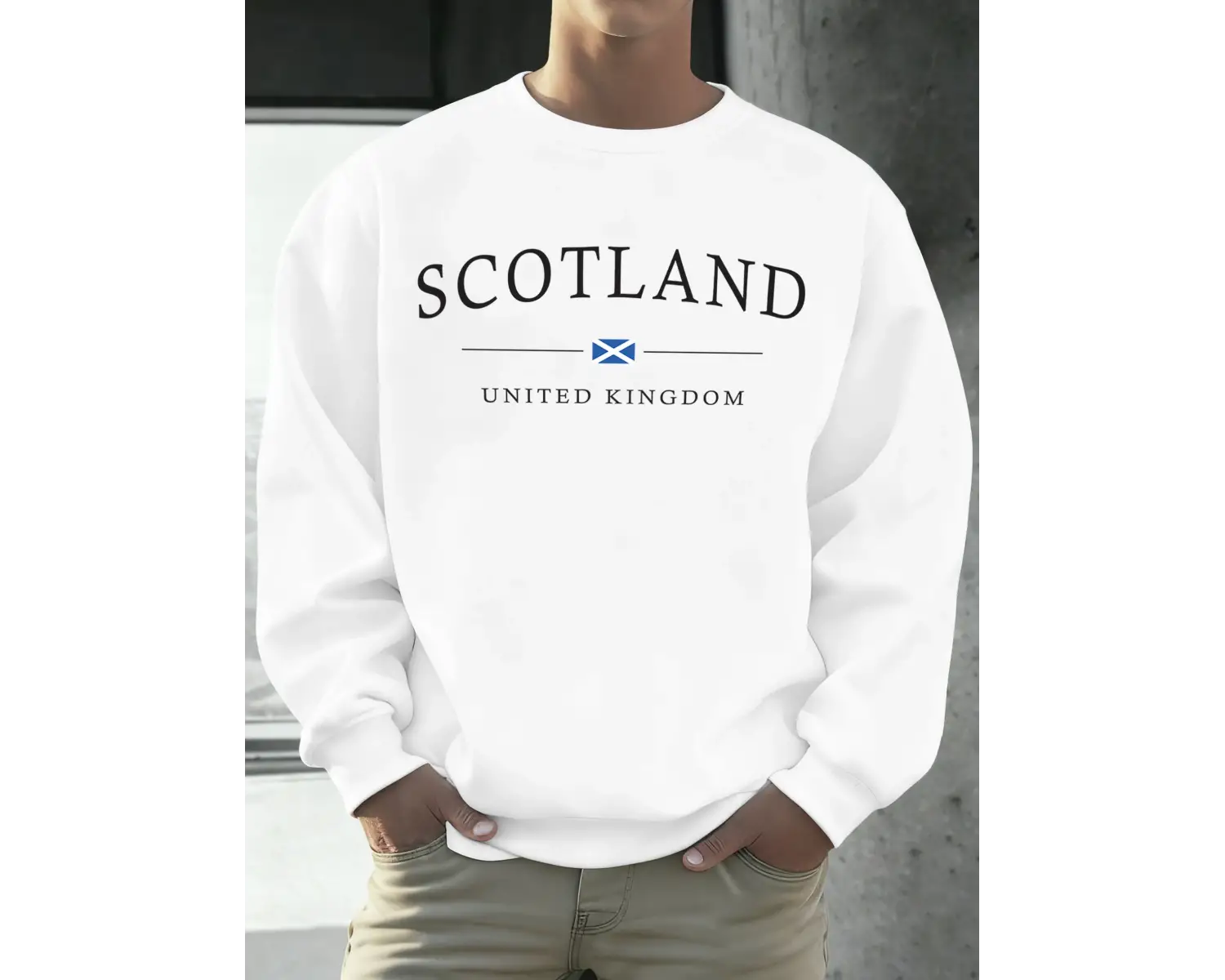 İskoçya Birleşik Krallık Baskılar Tişörtü Erkekler Polar Yumuşak Kazaklar Sokak Büyük Boy Spo