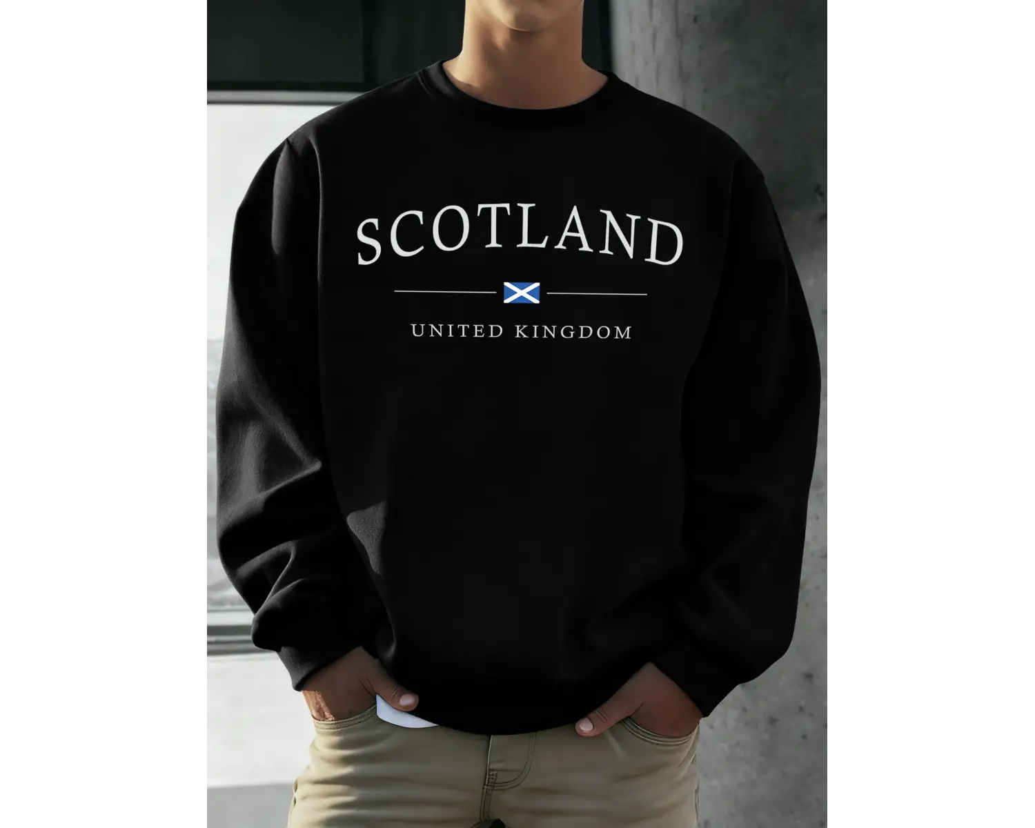 İskoçya Birleşik Krallık Baskılar Tişörtü Erkekler Polar Yumuşak Kazaklar Sokak Büyük Boy Spo