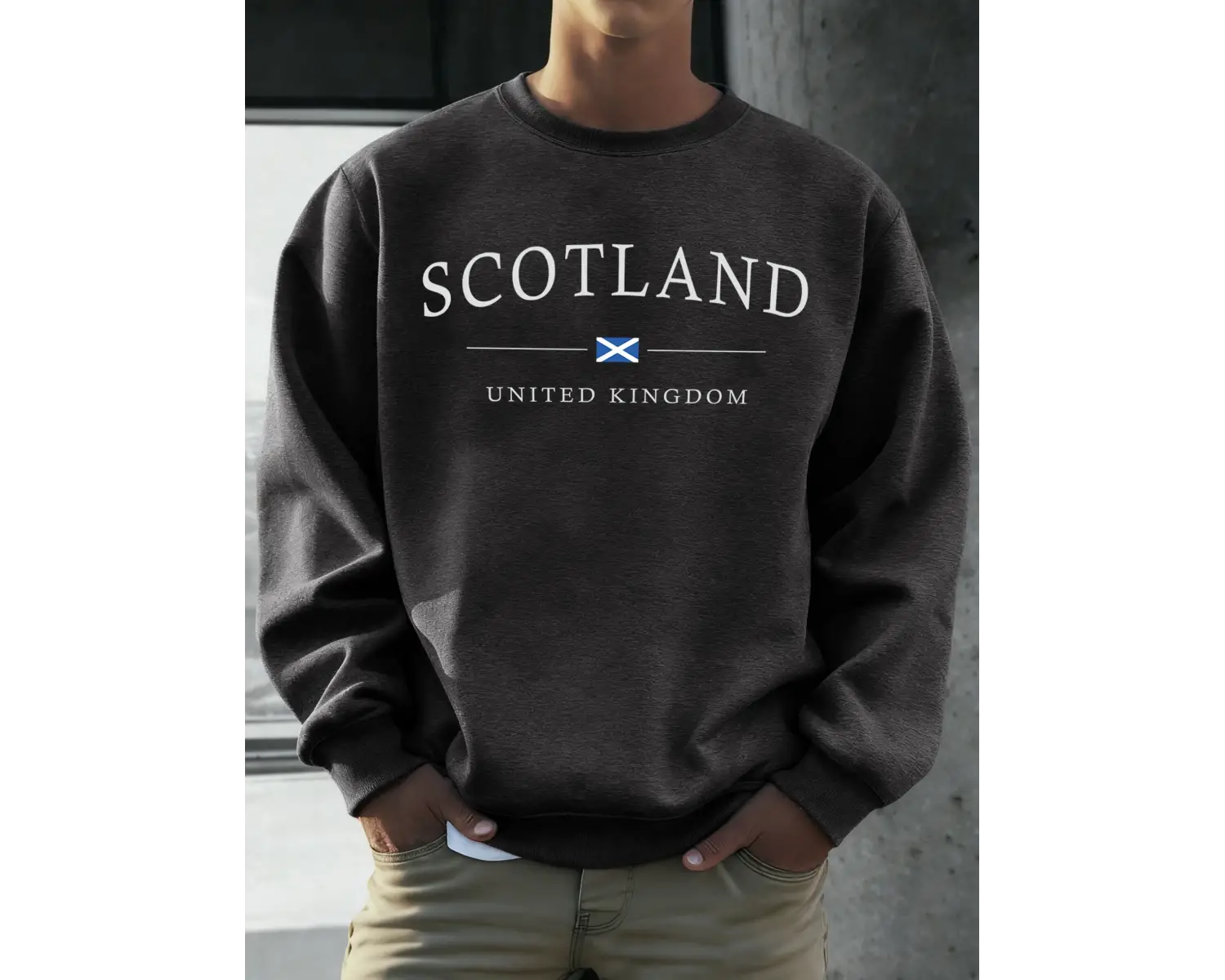 İskoçya Birleşik Krallık Baskılar Tişörtü Erkekler Polar Yumuşak Kazaklar Sokak Büyük Boy Spo