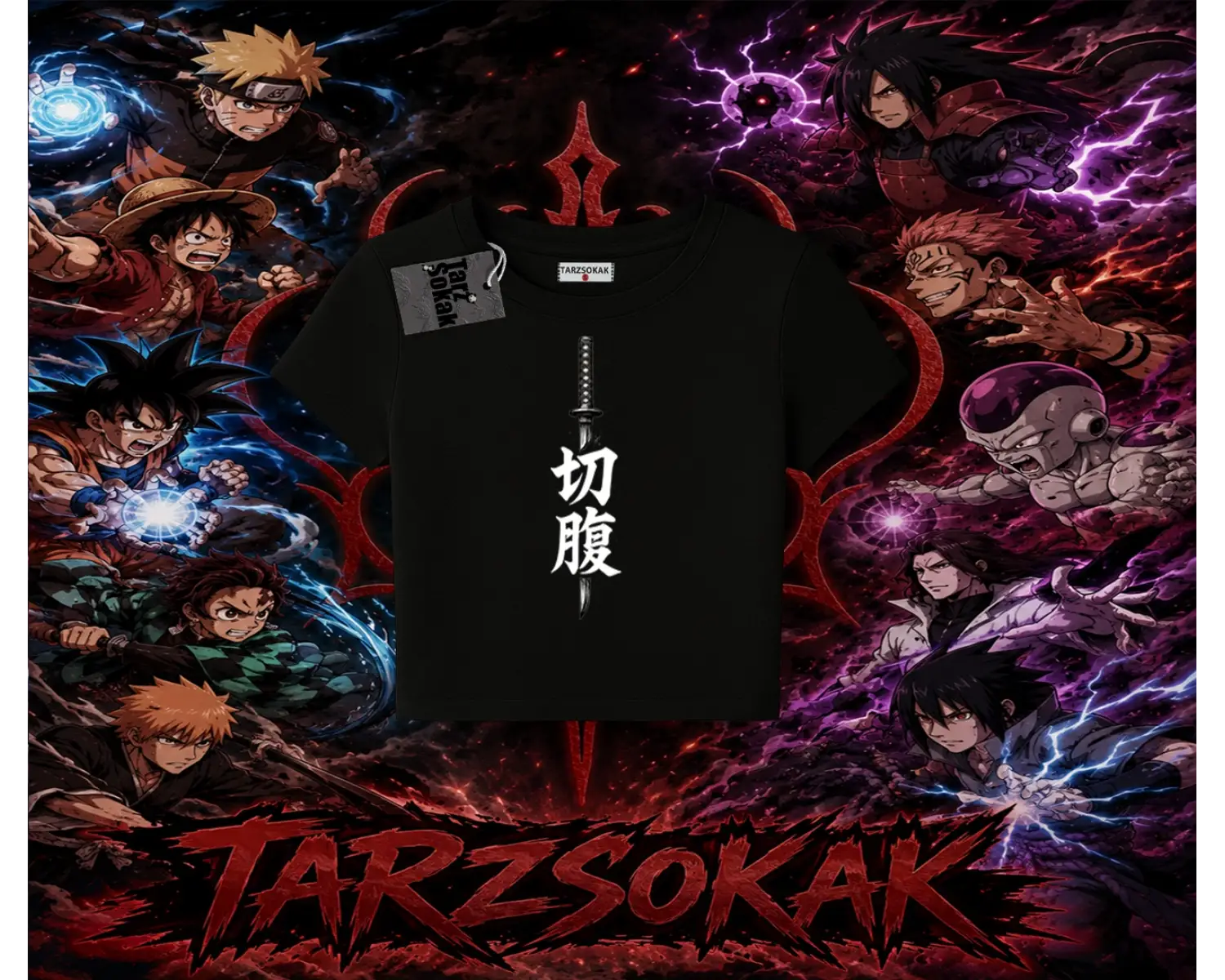 Itachi Uchiha Naruto Anime Karakteri Kadın Baby Tee Beyaz