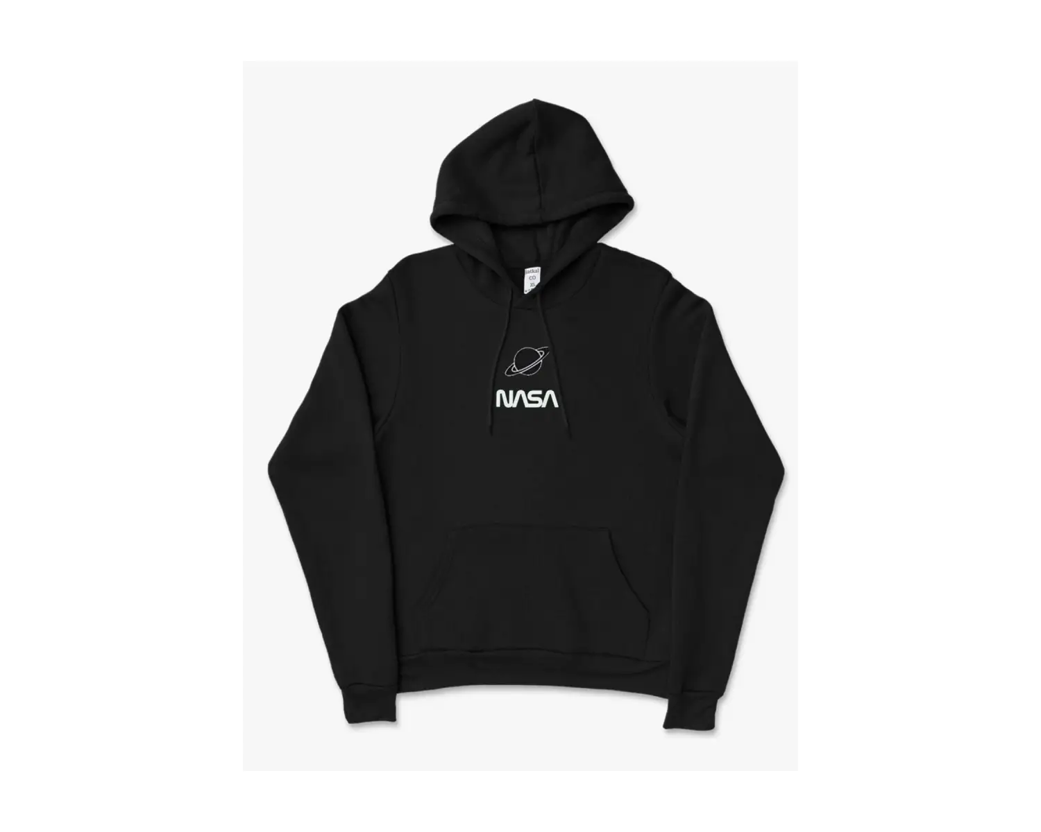Jackalco 2 Iplik Iç Pamuklu Tam Kalıp Baskılı Hoodie Siyah