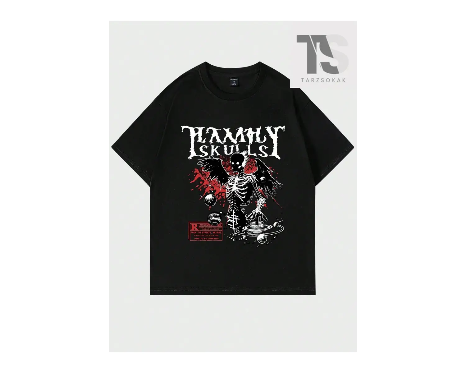 Japon Çizgi Film Karakterleri Desenli Yuvarlak Yaka Erkek Tişört