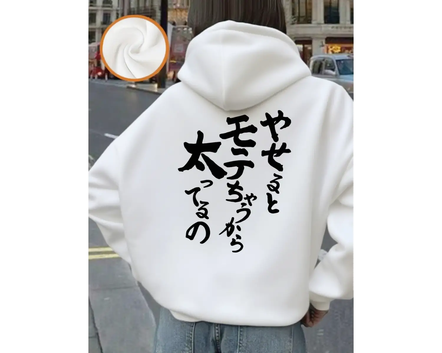 Japon kaligrafi baskı kapüşonlu üstler kadın kış polar sıcak tişörtü temel cepli kazak rahat