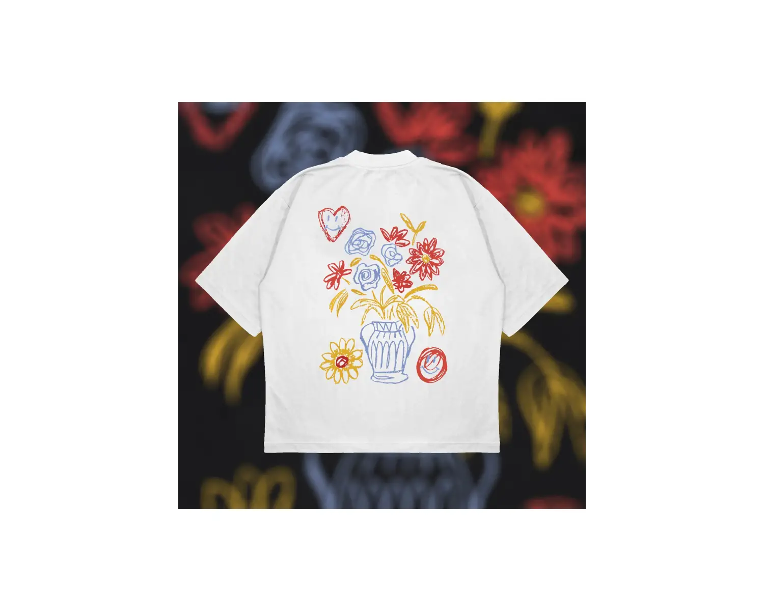 Jarron Tee Oversize Unisex Pamuklu Nefes Alan Kalın Kumaşlı