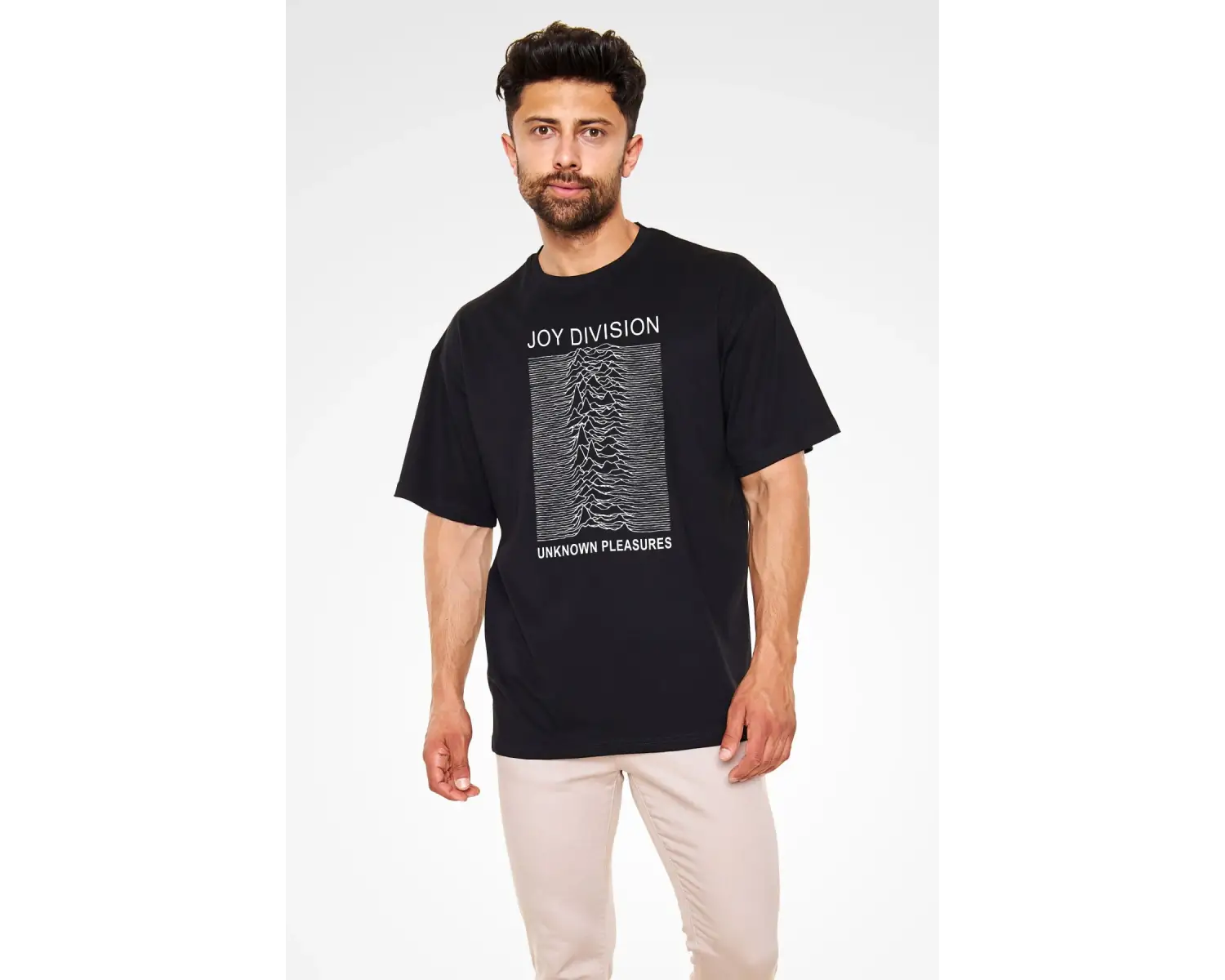 Joy Division Siyah Unisex Oversize Tişört T-shirt