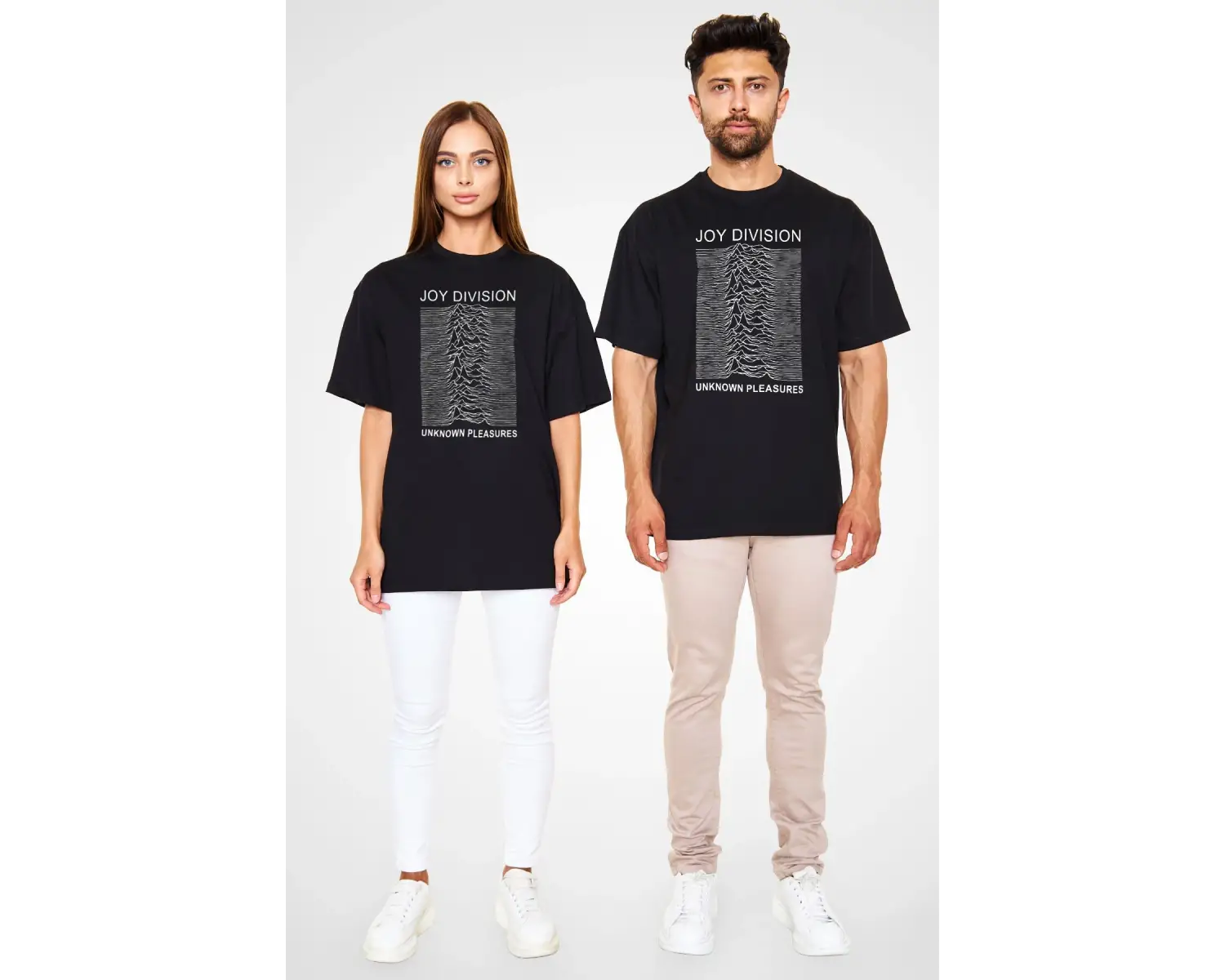 Joy Division Siyah Unisex Oversize Tişört T-shirt