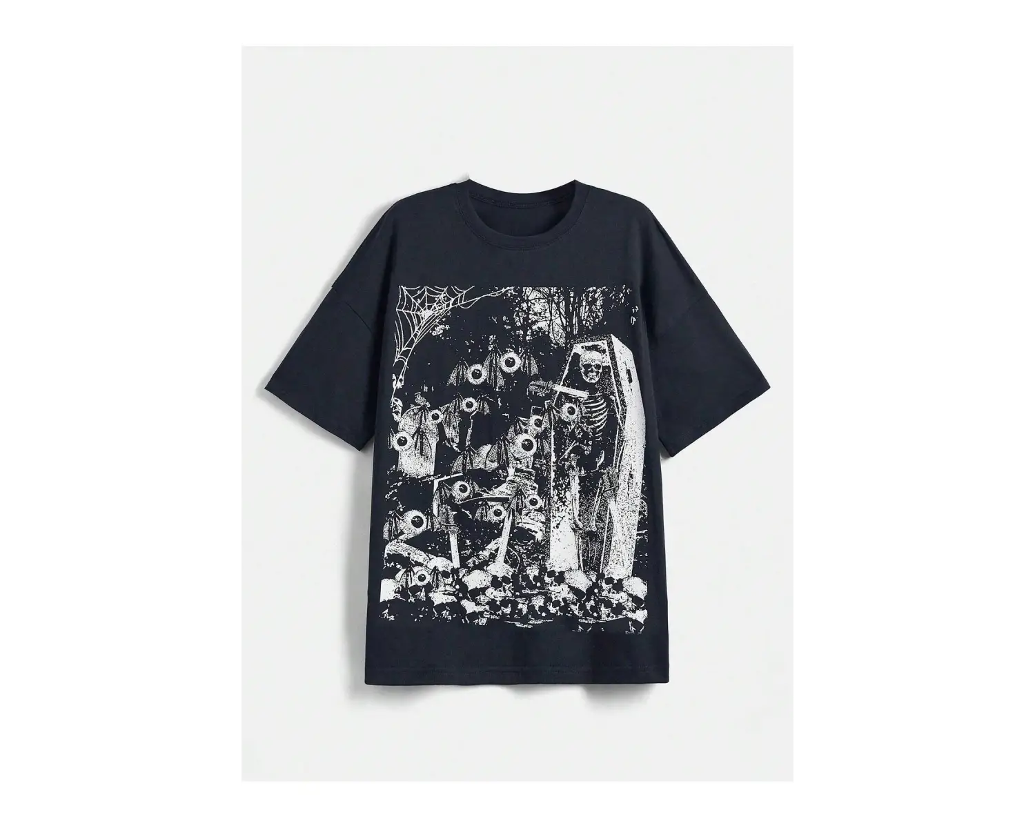 JRart İskelet Baskılı Tişört