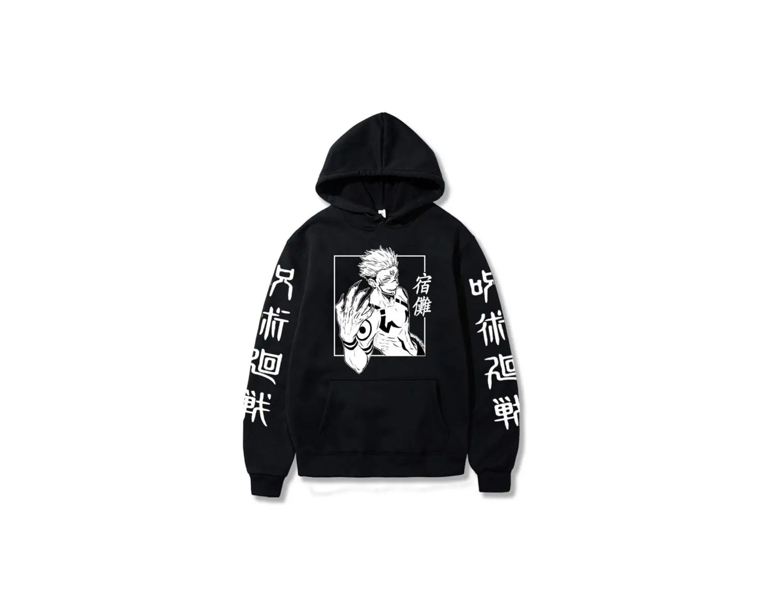 Jujutsu Kaisen Gojo Satoru Baskılı Hoodie Model459 15156 Siyah