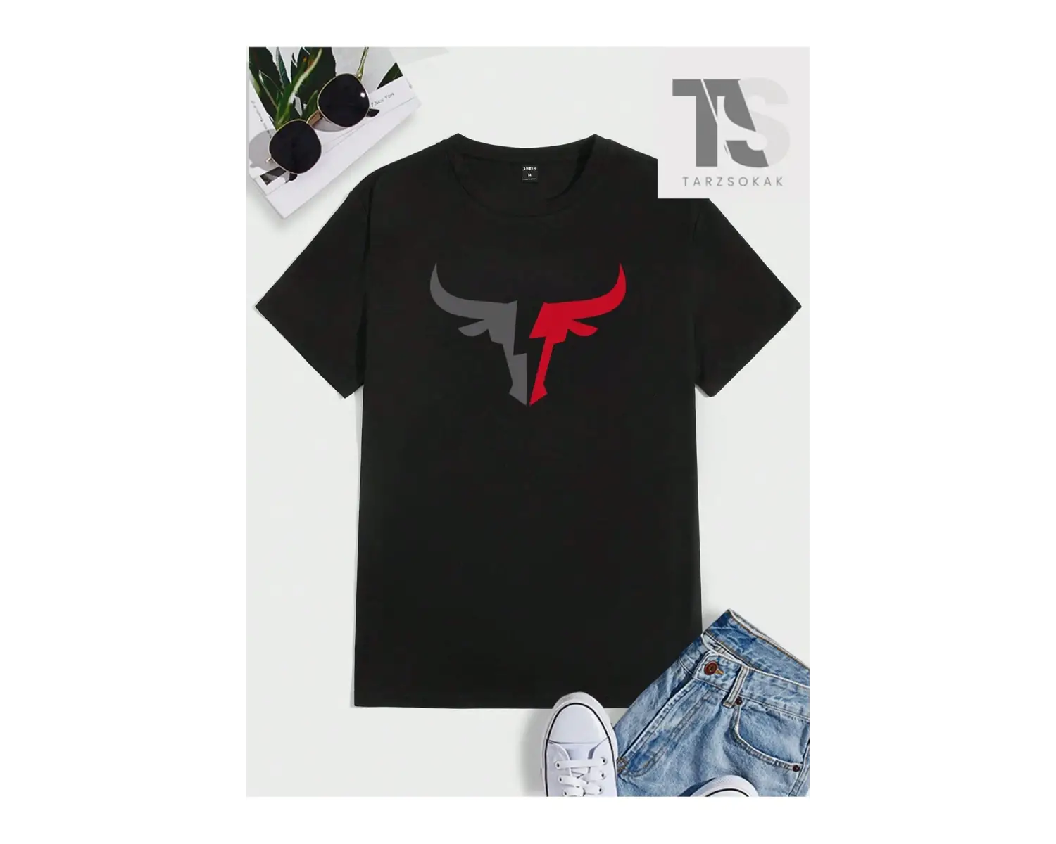 JUNG HANA Erkek Yazılı Baskılı Tişört