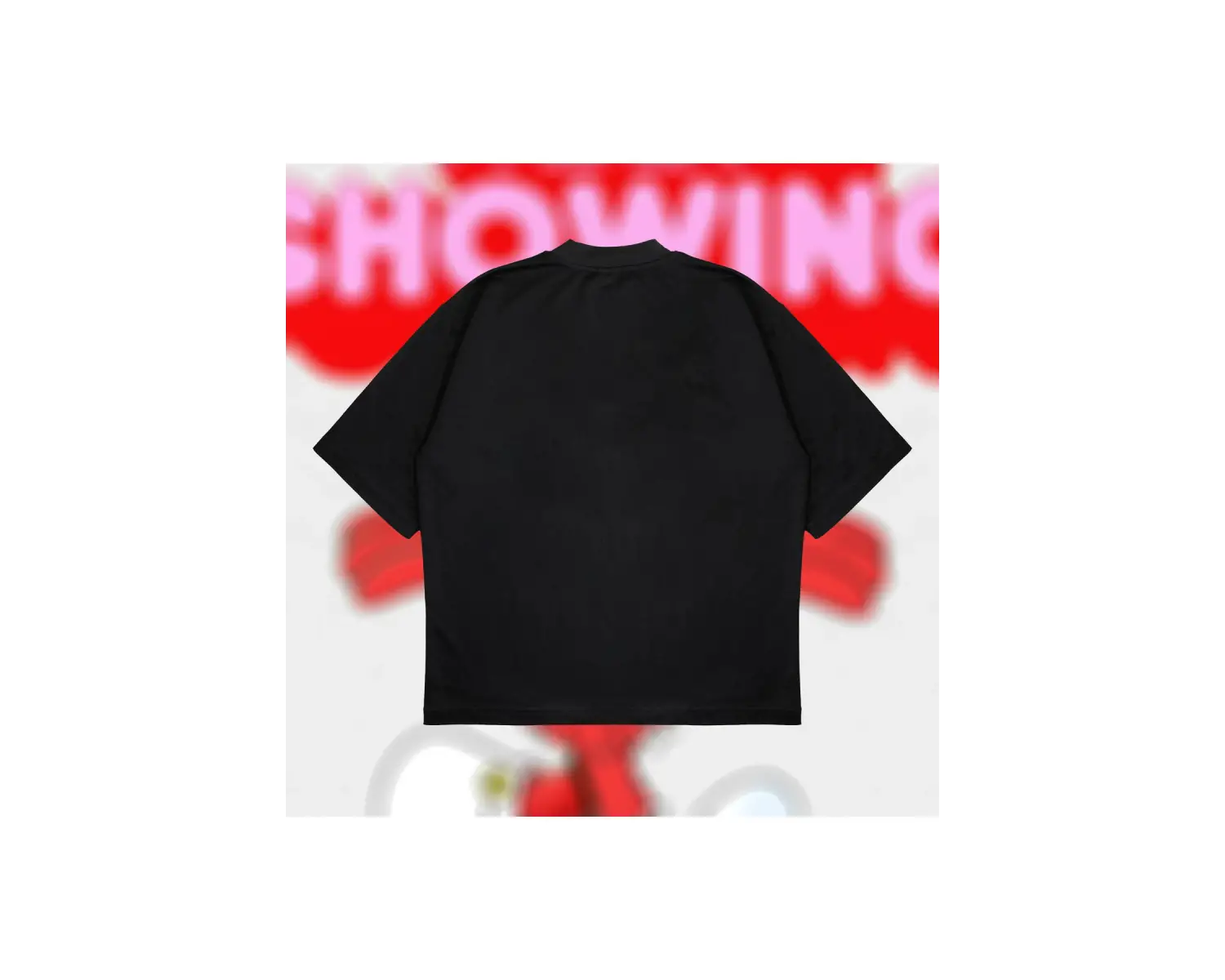 Just Keep Showing Up Oversize Unisex Pamuklu Nefes Alan Kalın Kumaşlı