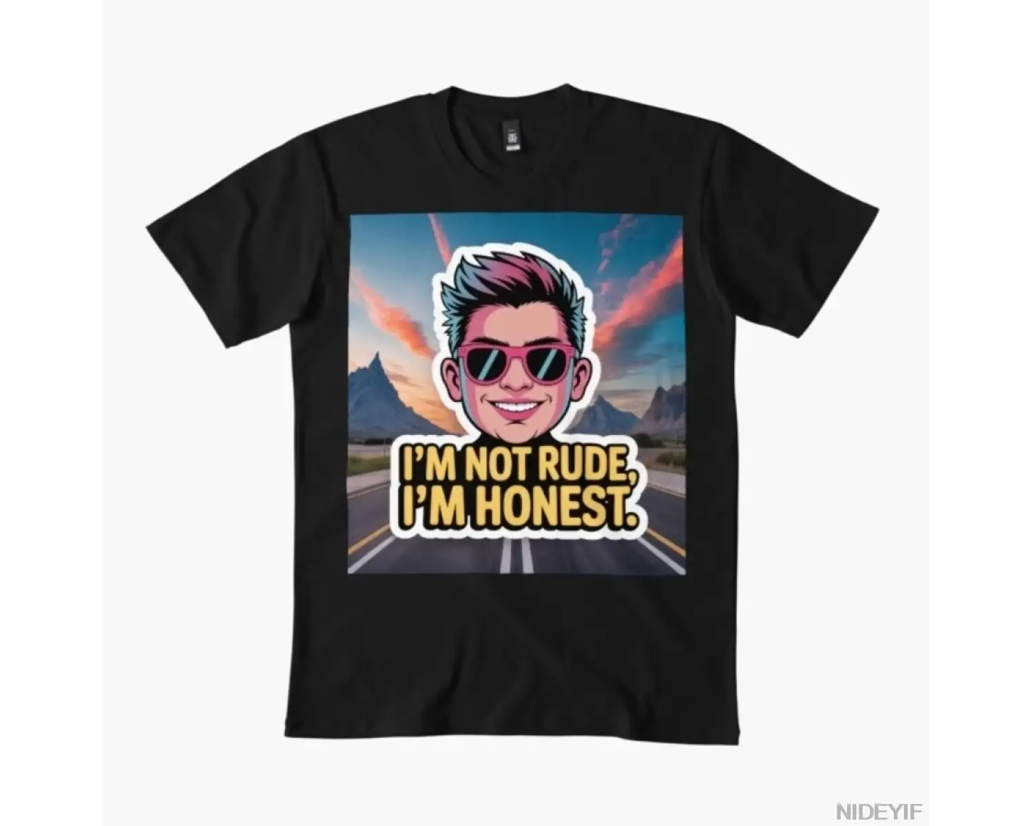 Kaba Değilim, Dürüstüm – Savage Gen-Z Erkek Kadın Tişörtü %100 Pamuklu Tişörtler Kısa Kollu Ü