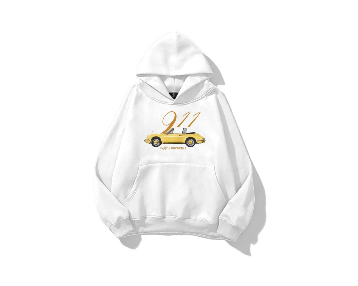 Kadın 911 Art and Automobile Sweatshirt Beyaz