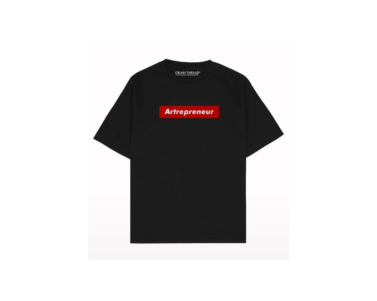 Kadın Artrepreneur Baskılı Oversize Bisiklet Yaka Tshirt