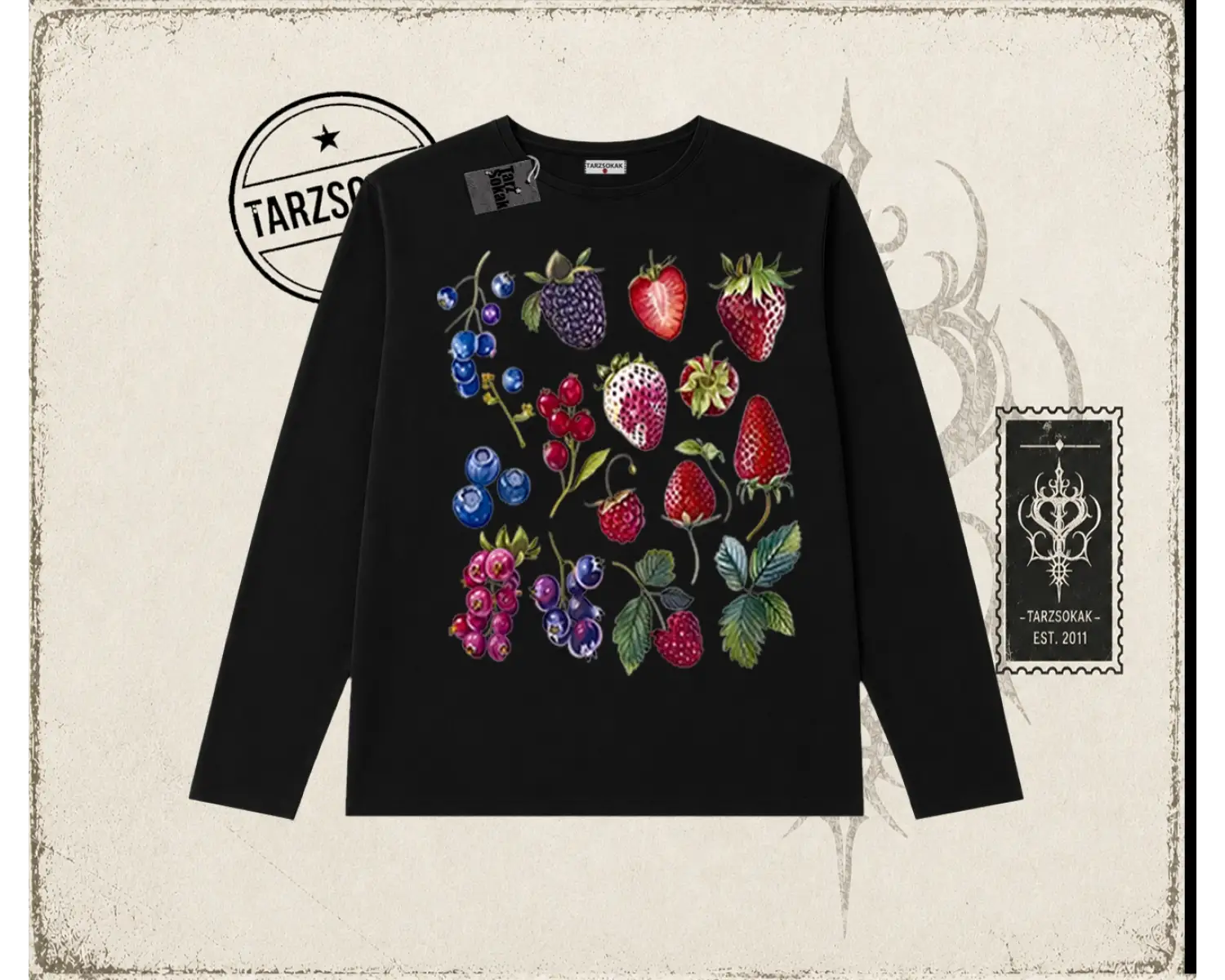 Kadın Berries Biskilet Yaka  Long Sleeve Beyaz