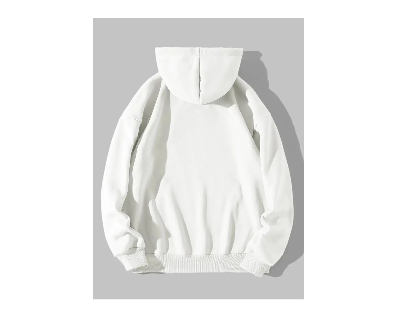 Kadın Beyaz Los Angeles Baskılı Kapüşonlu Sweatshirt