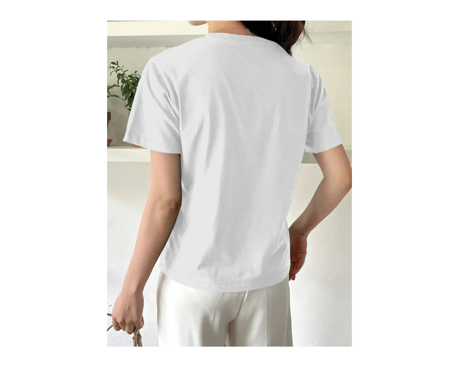 Kadın Beyaz Sunshine Baskılı Oversize Tişört