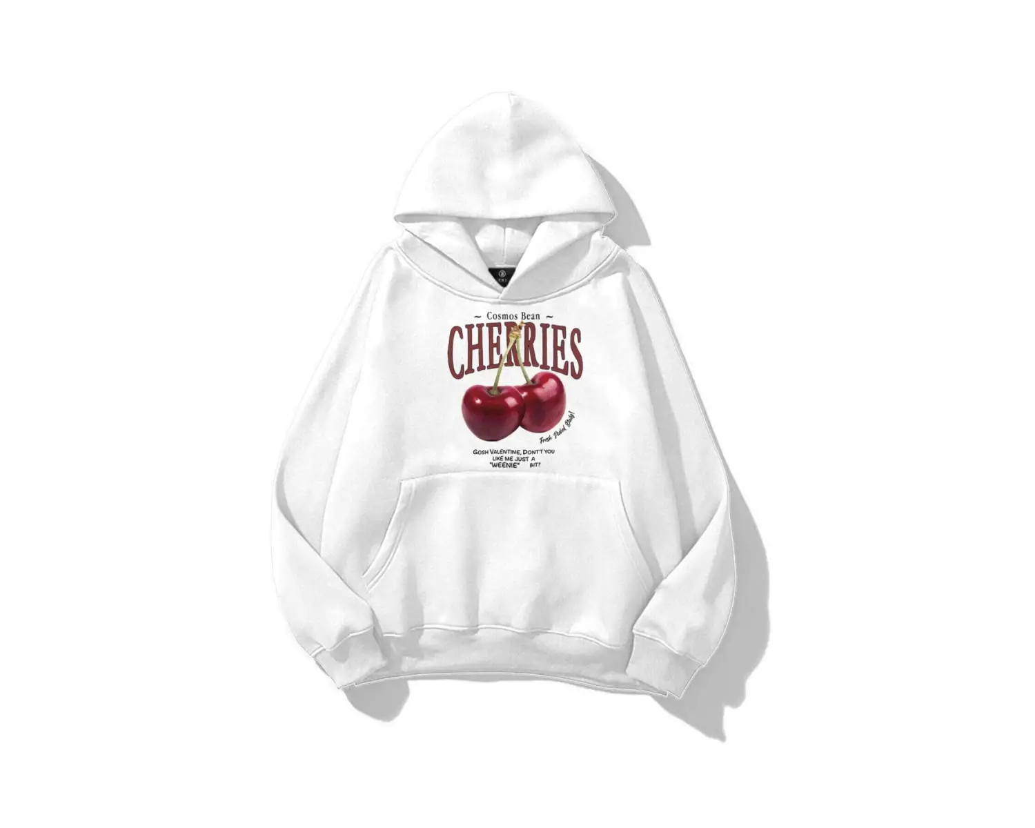 Kadın Cherries Sweatshirt Beyaz