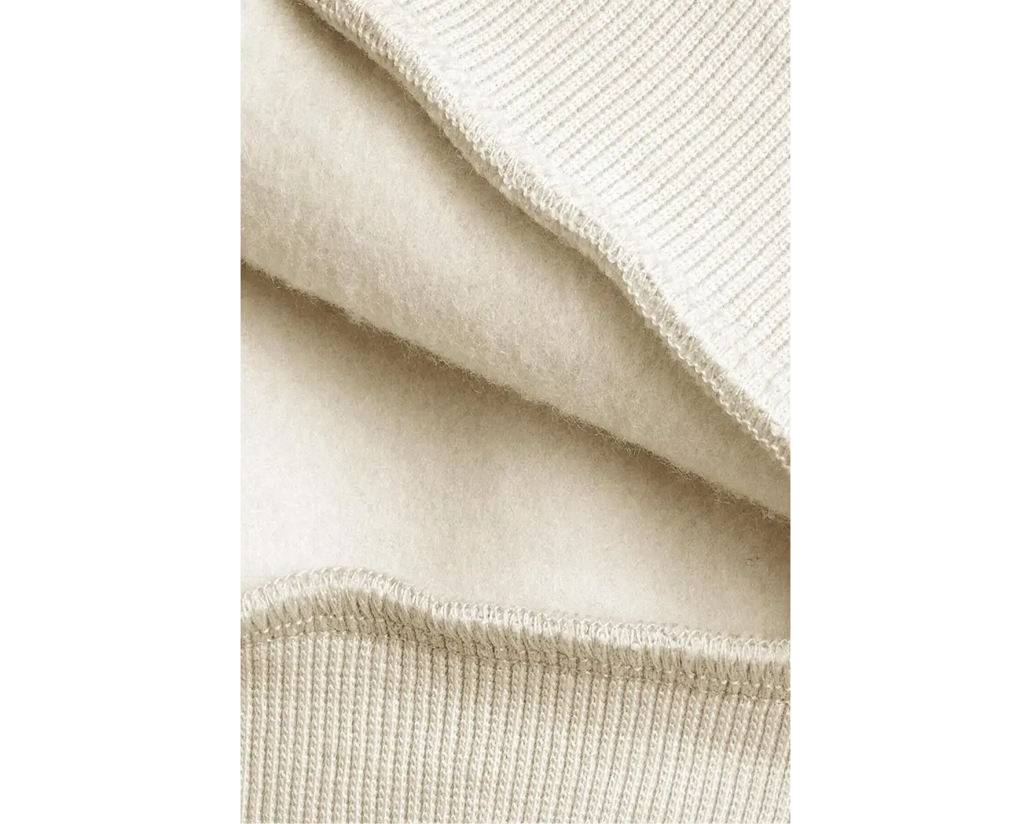 Kadın Ekru Dont Announce Baskılı 3 iplik Şardonlu Kapüşonlu Oversize Salaş Bol Ke Beyaz