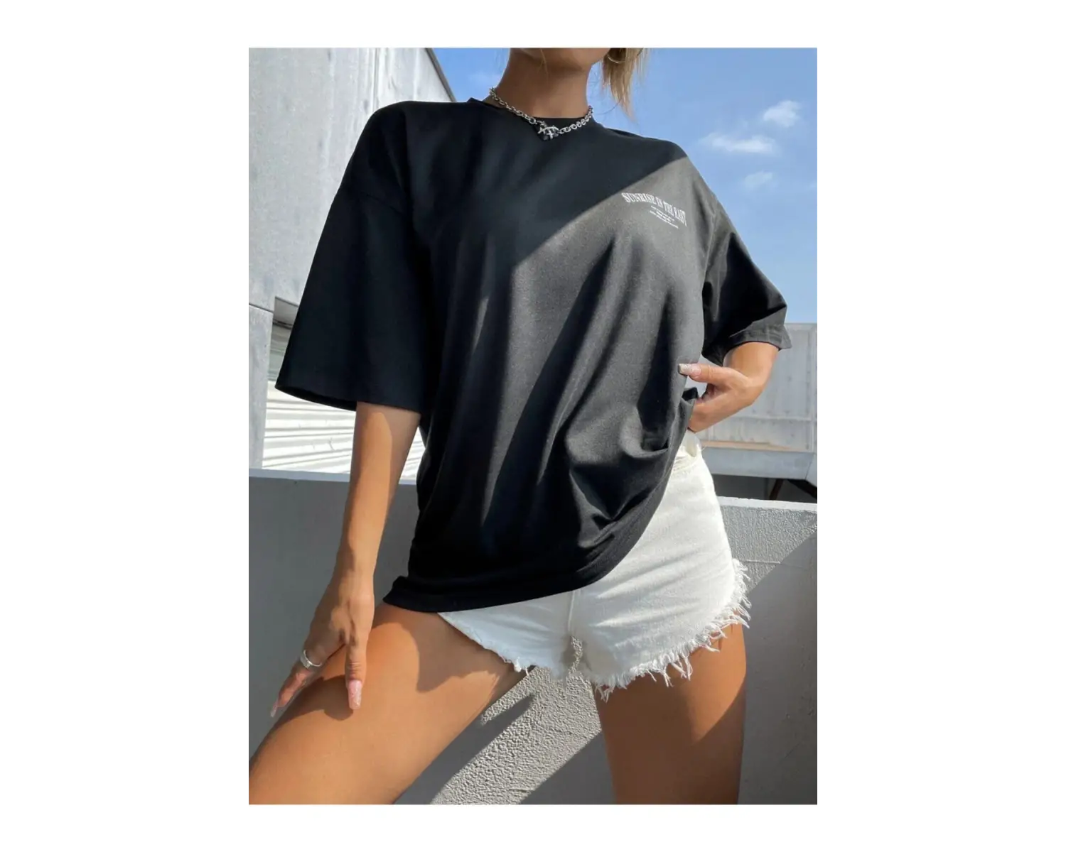 Kadın Japanese Sırt Baskılı T-shirt