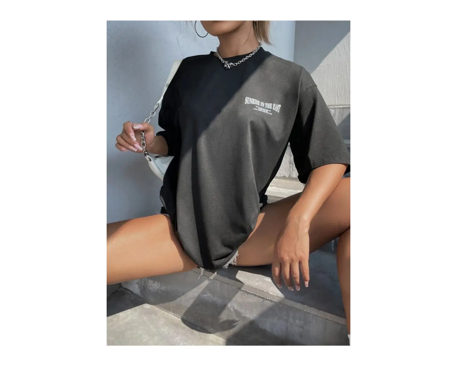 Kadın Japanese Sırt Baskılı T-shirt