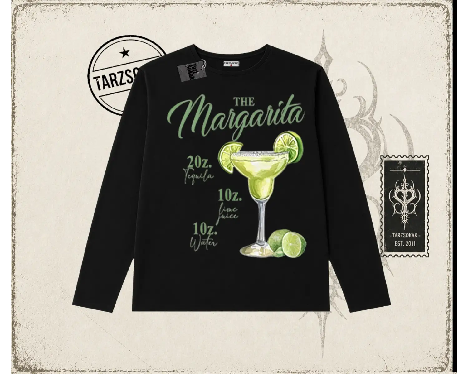Kadın Margarita Biskilet Yaka  Long Sleeve Beyaz