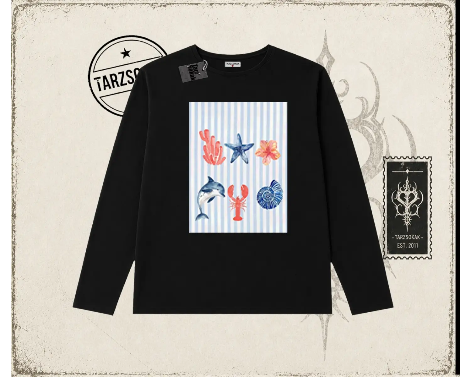 Kadın Ocean Like Biskilet Yaka  Long Sleeve Beyaz