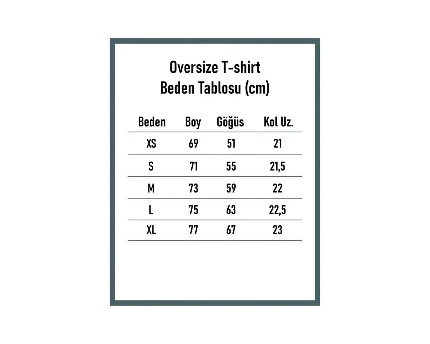 Kadın Oversize Hapiness Baskılı Siyah