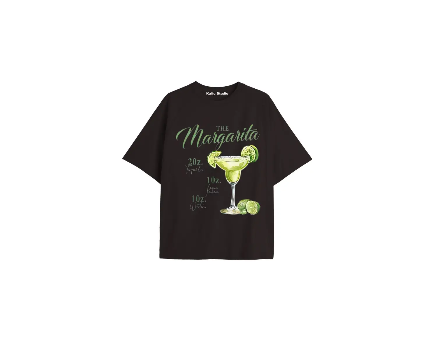 Kadın Oversize Margarita Tshirt Beyaz