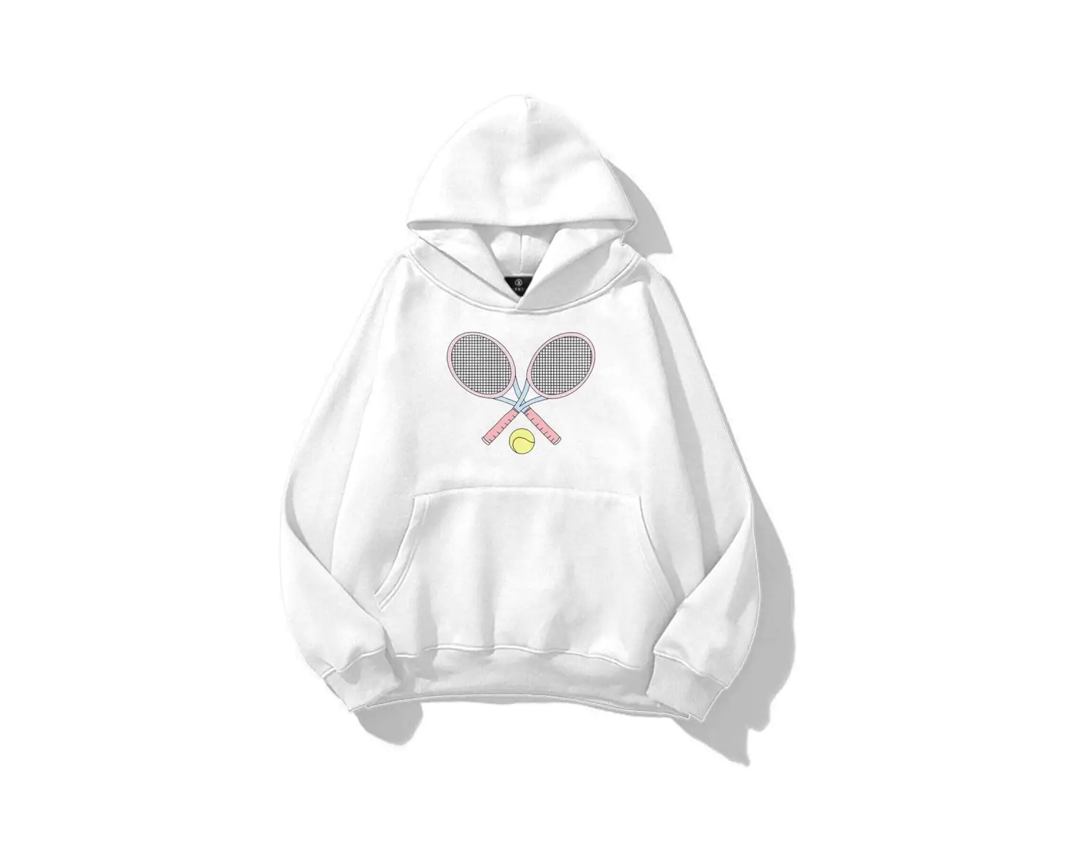 Kadın Pink Tennis Sweatshirt Beyaz