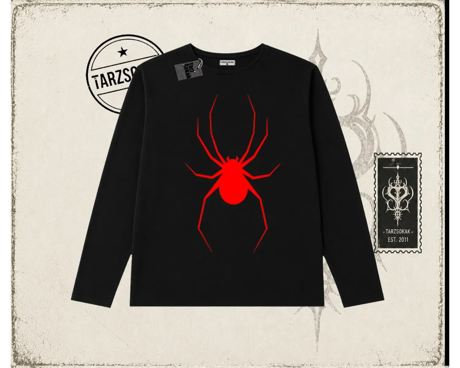 Kadın Red Spider Biskilet Yaka  Long Sleeve Beyaz