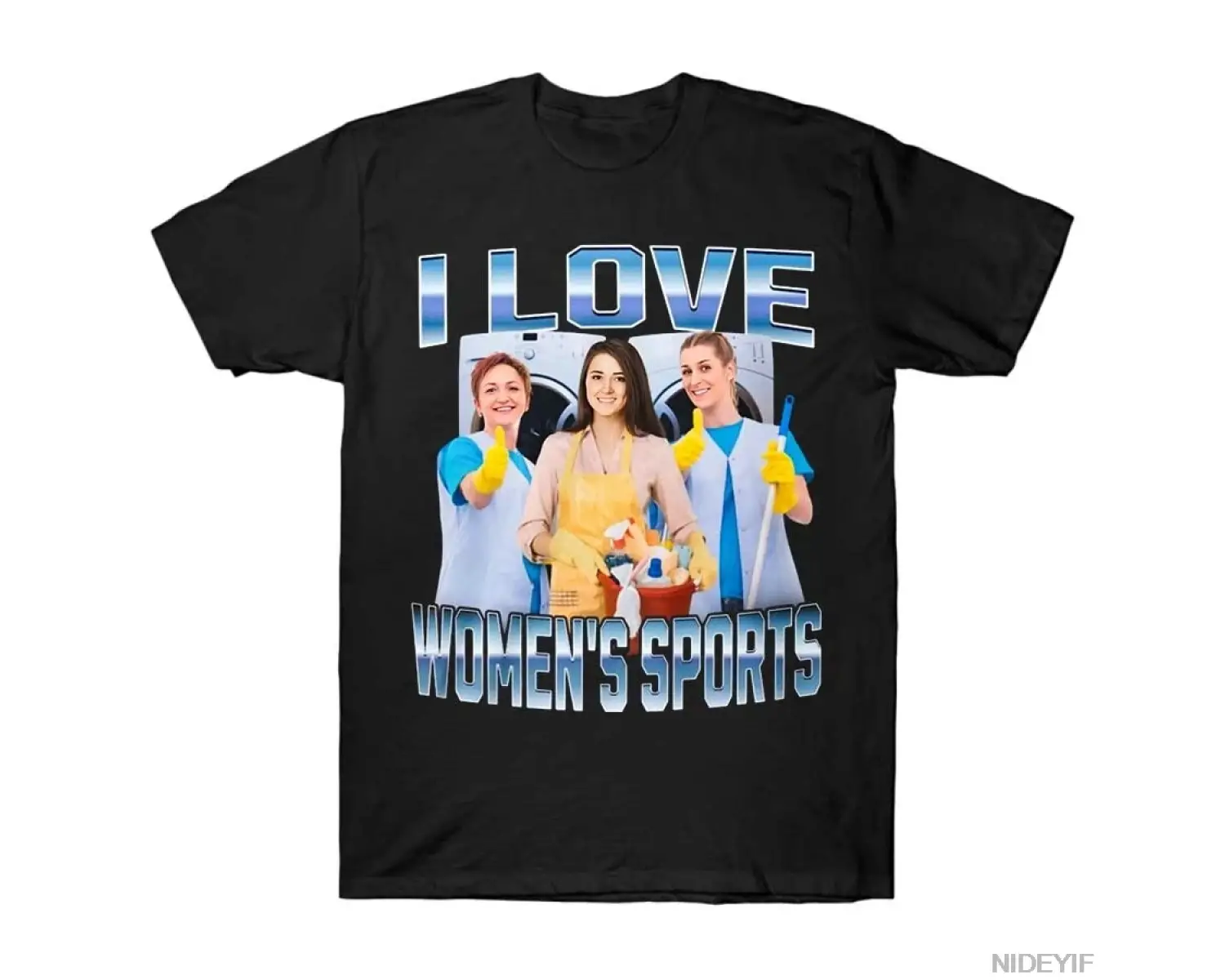 KADINLARI SEVİYORUM Spor Erkek Kadın Tişörtleri %100 Pamuklu Tişörtler Kısa Kollu Üstler