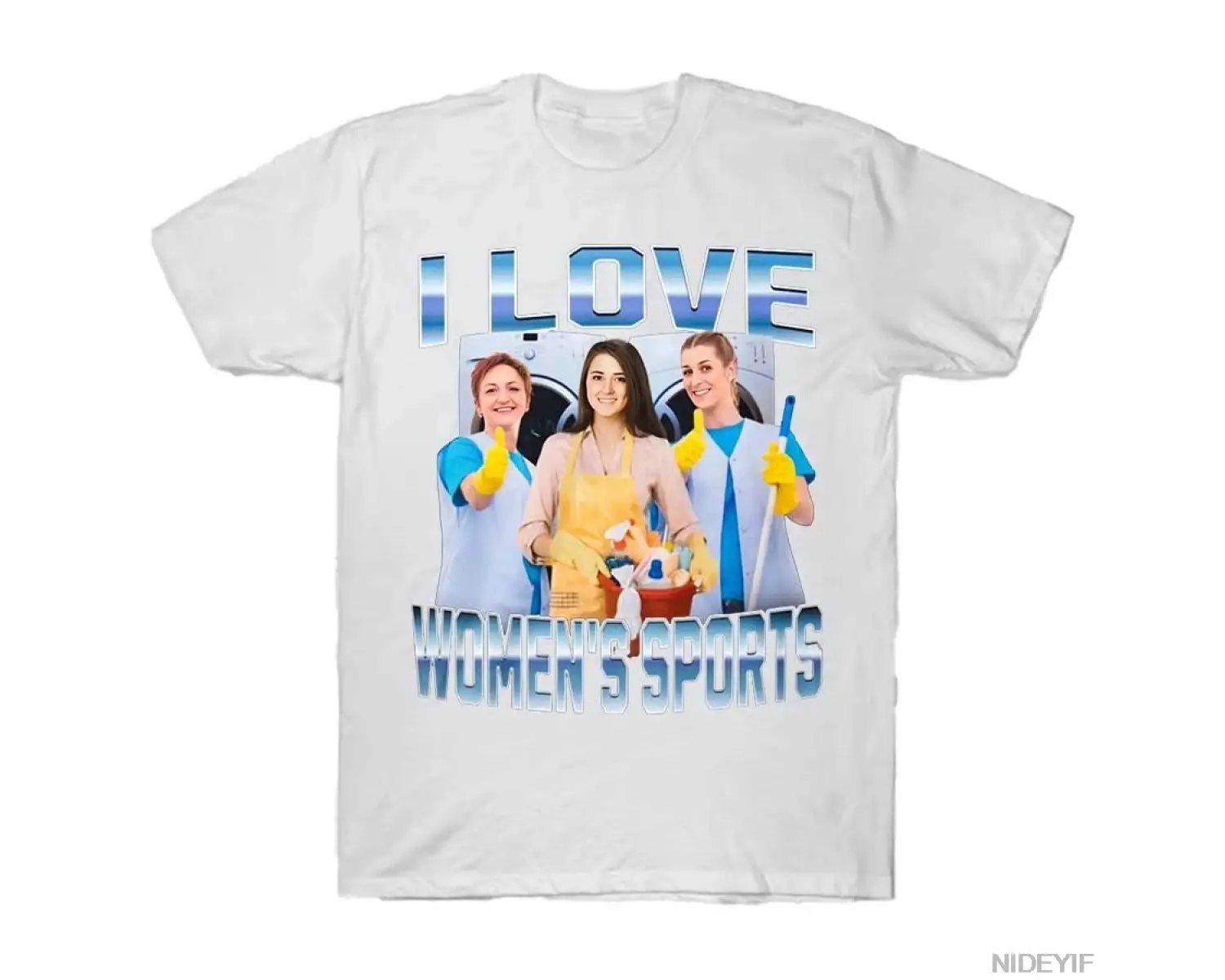 KADINLARI SEVİYORUM Spor Erkek Kadın Tişörtleri %100 Pamuklu Tişörtler Kısa Kollu Üstler