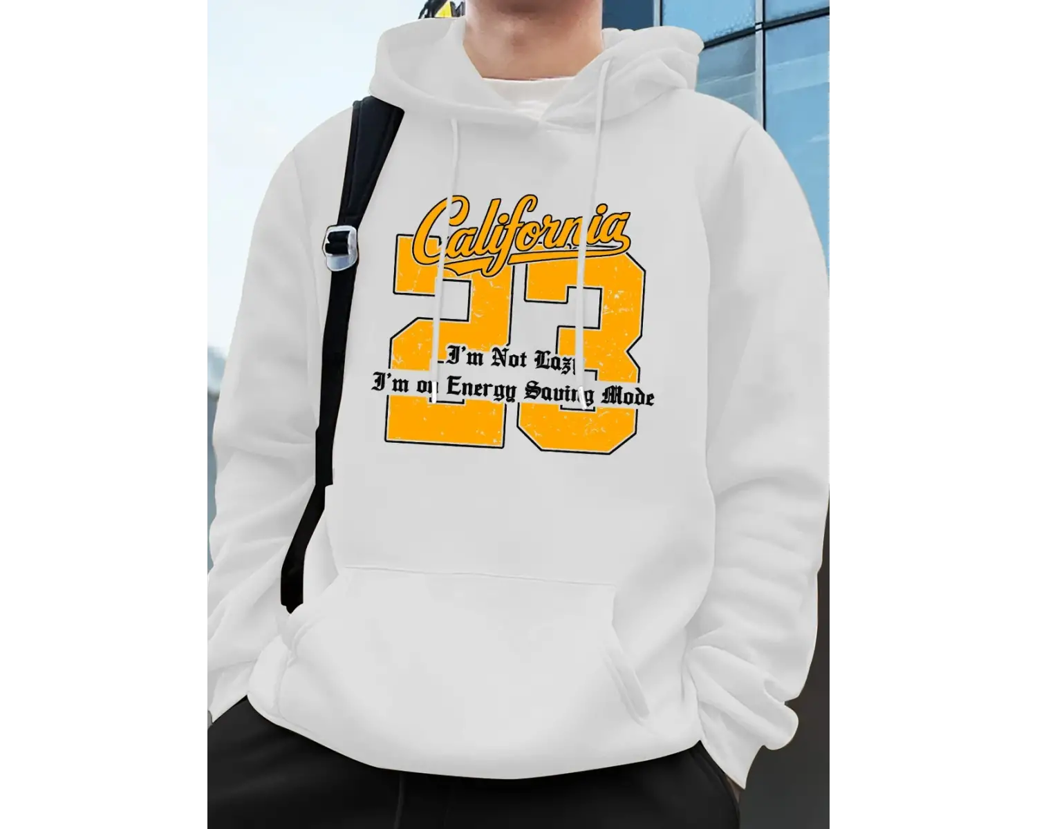 Kaliforniya 23 Mektup Baskı Hoodie Erkek Kış Polar Sıcak Kazak Koşu Cep Kazak Sportif Gevşek