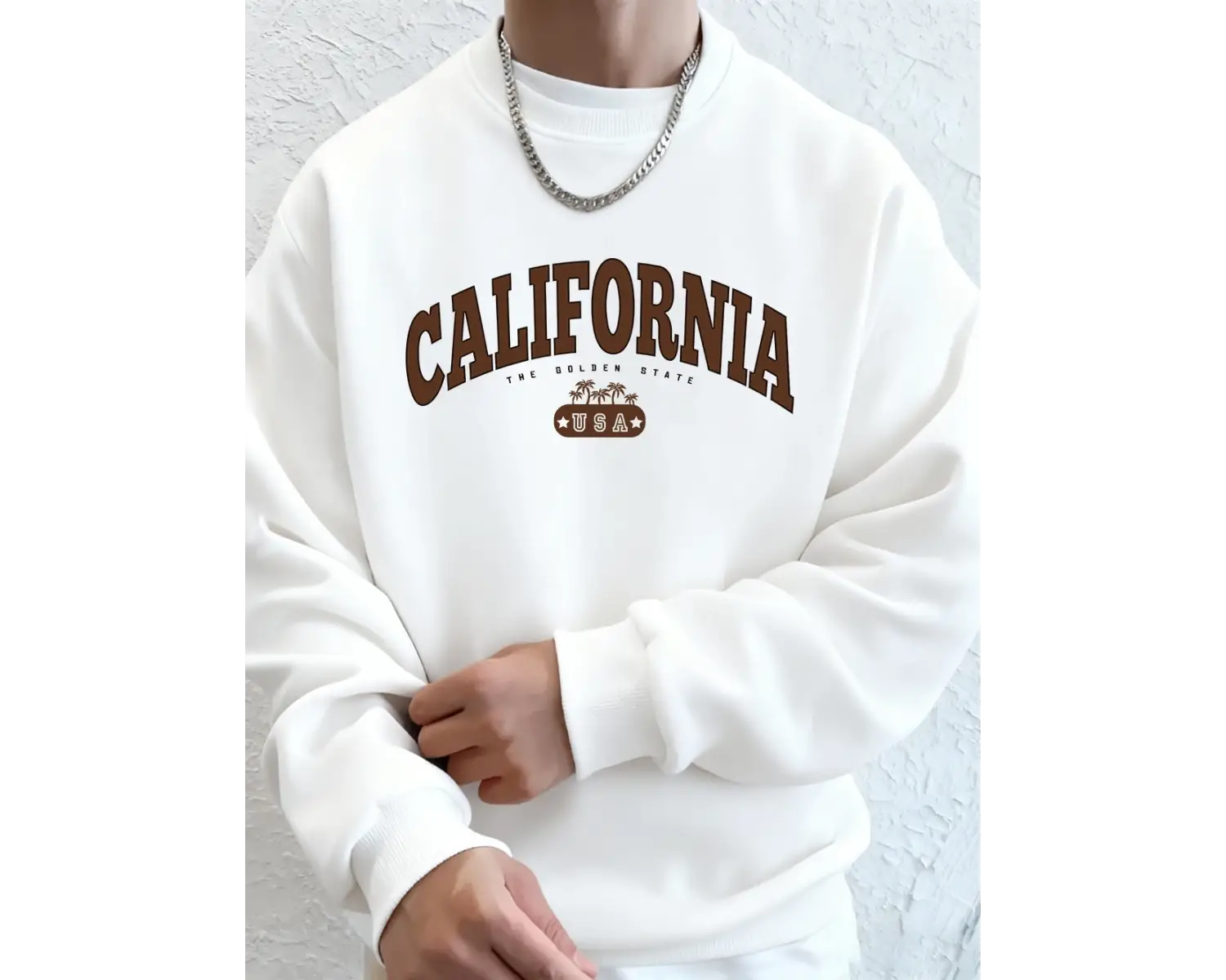 Kaliforniya ABD Baskı Erkek Tişörtü Kış Polar Sıcak Kapüşonlular Kore Büyük Boy Bisiklet Yaka