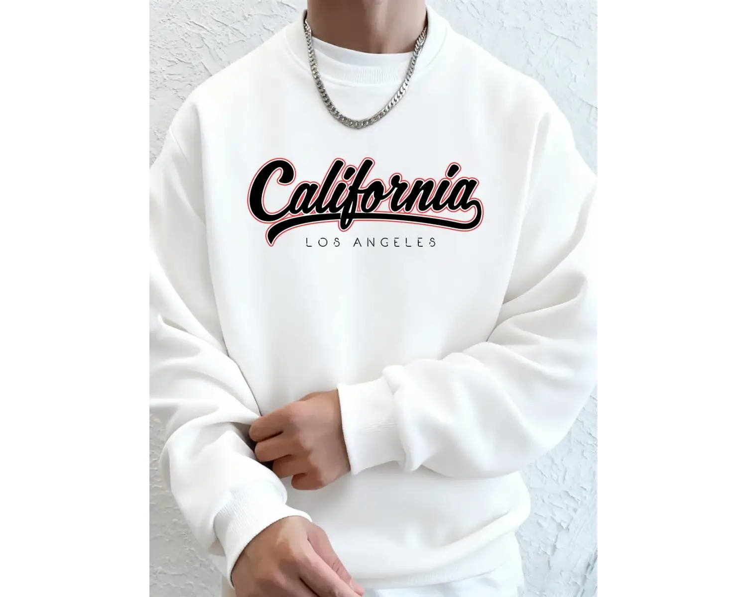 Kaliforniya Los Angeles Mektup Baskı Erkekler Tişörtü Kış Polar Sıcak Kapüşonlular Kore Gevşe